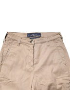 Jacob Cohen Beige Lyocell Skinny High Waist Chino Casual Pants Jacob Cohen
