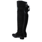 Prada Black Velvet Over The Knee Prada