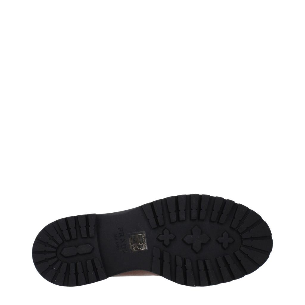 Prada Brown Leather Ankle Boots Prada