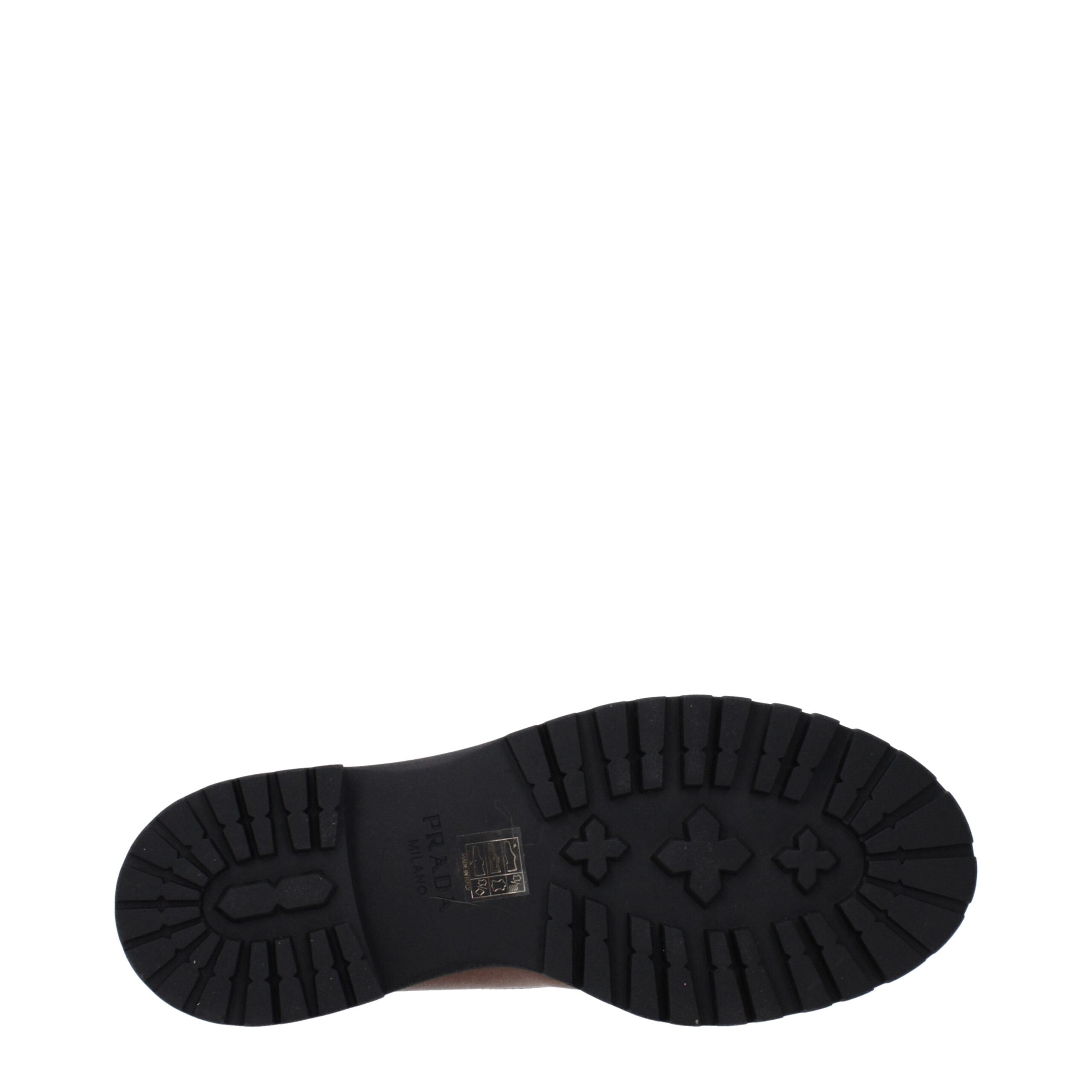 Prada Brown Leather Ankle Boots Prada