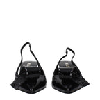 Prada Black Leather Stiletto Heel Sandals Prada