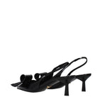 Prada Black Leather Stiletto Heel Sandals Prada