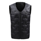 Down heating vest, USB intelligent constant temperature heating vest for men and women, warm jacket for winter charging and heating eprolo