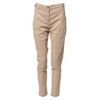 Jacob Cohen Beige Lyocell Skinny High Waist Chino Casual Pants Jacob Cohen