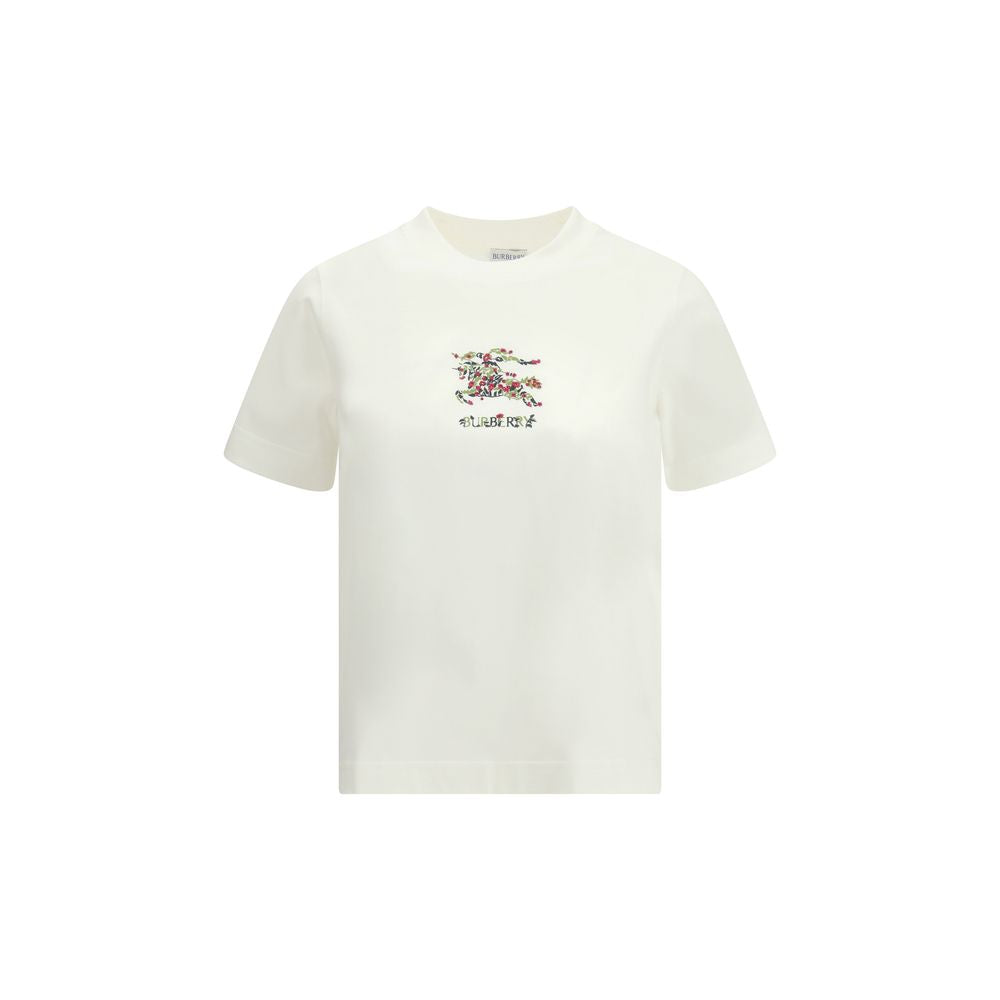 Burberry White Cotton T-Shirt Burberry