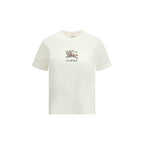Burberry White Cotton T-Shirt Burberry