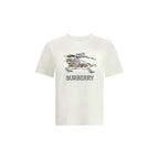 Burberry White Cotton T-Shirt Burberry