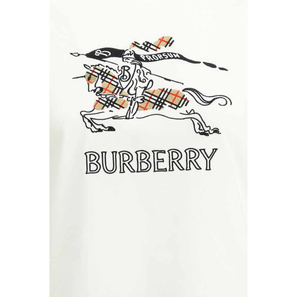 Burberry White Cotton T-Shirt Burberry