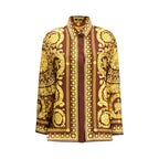Versace Bordeaux Silk Shirt Versace