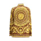 Versace Bordeaux Silk Shirt Versace
