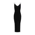Versace Black Viscose Casual Dress Versace