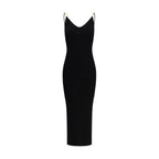 Versace Black Viscose Casual Dress Versace