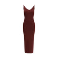Versace Bordeaux Viscose Casual Dress Versace
