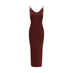 Versace Bordeaux Viscose Casual Dress Versace