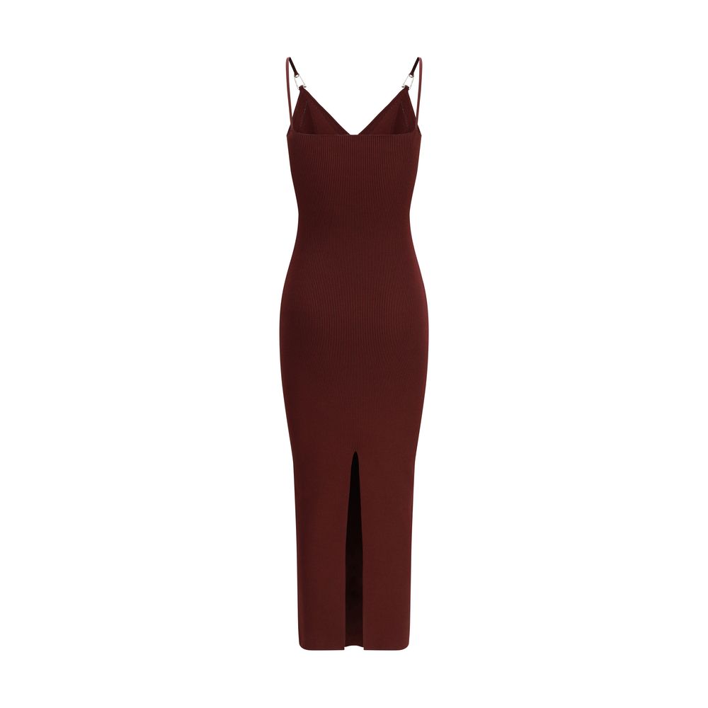 Versace Bordeaux Viscose Casual Dress Versace