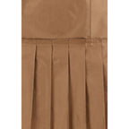 Fendi Brown Silk Mini Skirt Fendi