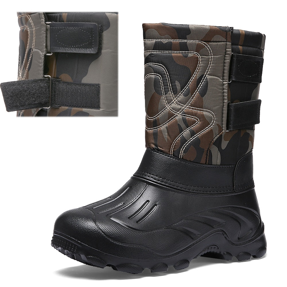Men Winter Boots Warm Waterproof Sneakers Outdoor Activities Fishing Snow Work Boots Male Footwear Men Shoes Fishing Boots eprolo