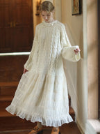 Discover Cozy Luxury Artisanal Wool Dress by Veloria eprolo