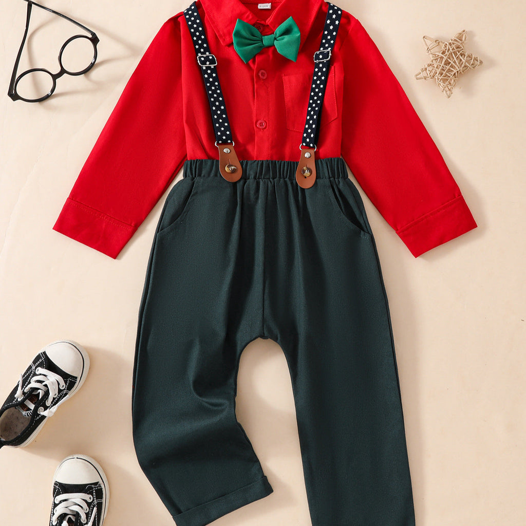 Boy's Costume One-year-old Small Suit Holiday Party Dress LittleYogaSocks