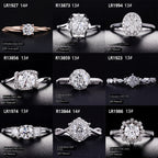 Cultured Diamond Ring, Elegant Diamond Engagement Ring, Non-Tarnishing 18K Gold Lab-Grown Diamond Ring eprolo