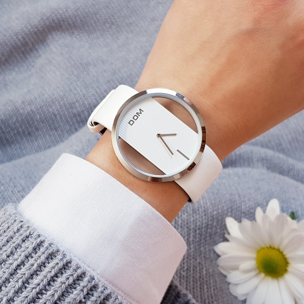 DOM fashion Women Watches Luxury Women Bracelet Quartz twatch for women Quartz Watch wristwatch girl waterproofk genuine leather eprolo