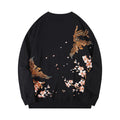 National trend phoenix embroidery long-sleeved sweatshirt men autumn and winter trendy brand loose round neck jacket eprolo