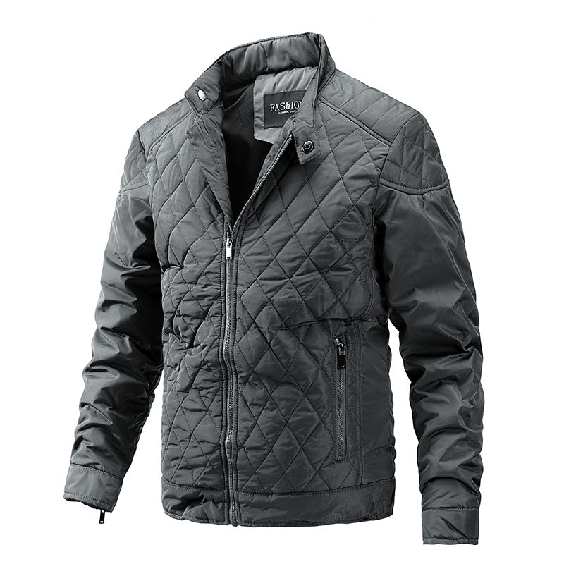 Jacket men's autumn and winter new motorcycle jacket men's casual jacket thin cotton jacket men eprolo