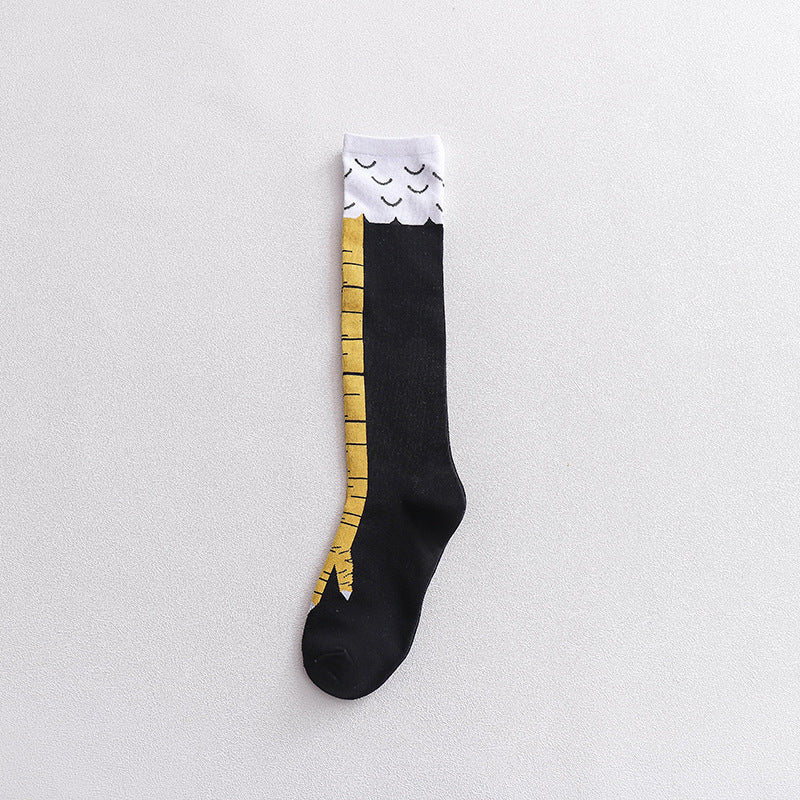 Chicken Claw Socks Women's Over Knee Socks Ostrich Pattern Knee Legs Chicken Feet Long Tube eprolo