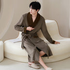 Winter Sleeping Robe for Men, Thickened and Warm, Medium to Long Robe for Men eprolo