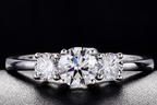 Cultured Diamond Ring, Elegant Diamond Engagement Ring, Non-Tarnishing 18K Gold Lab-Grown Diamond Ring eprolo
