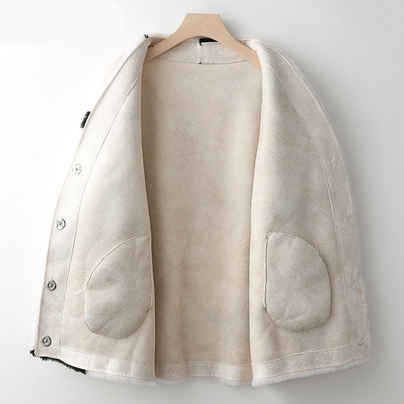 New Lamb Wool Coat Women's Fur All In One Sheep Shearling Young Grain Wool Fur Coat eprolo