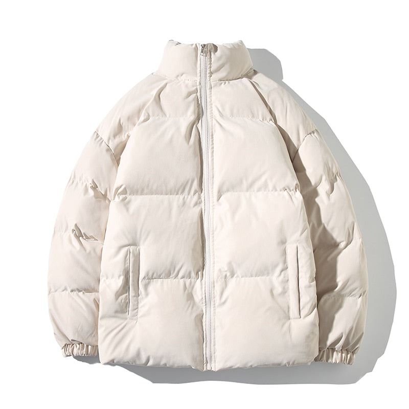Winter Jacket Men Parkas Thicken Warm Coat Mens Stand Collar Jackets Solid Color Parka Coat eprolo