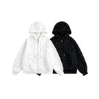 All-Over Print Loose Hooded Zip-Up Sweatshirt for Men and Women eprolo