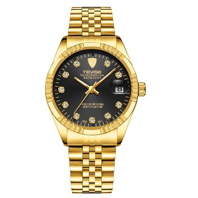 TEVISE Brand Luxury Men Automatic Watch Man Tourbillon Mechanical Watches Movement Gold Clock eprolo