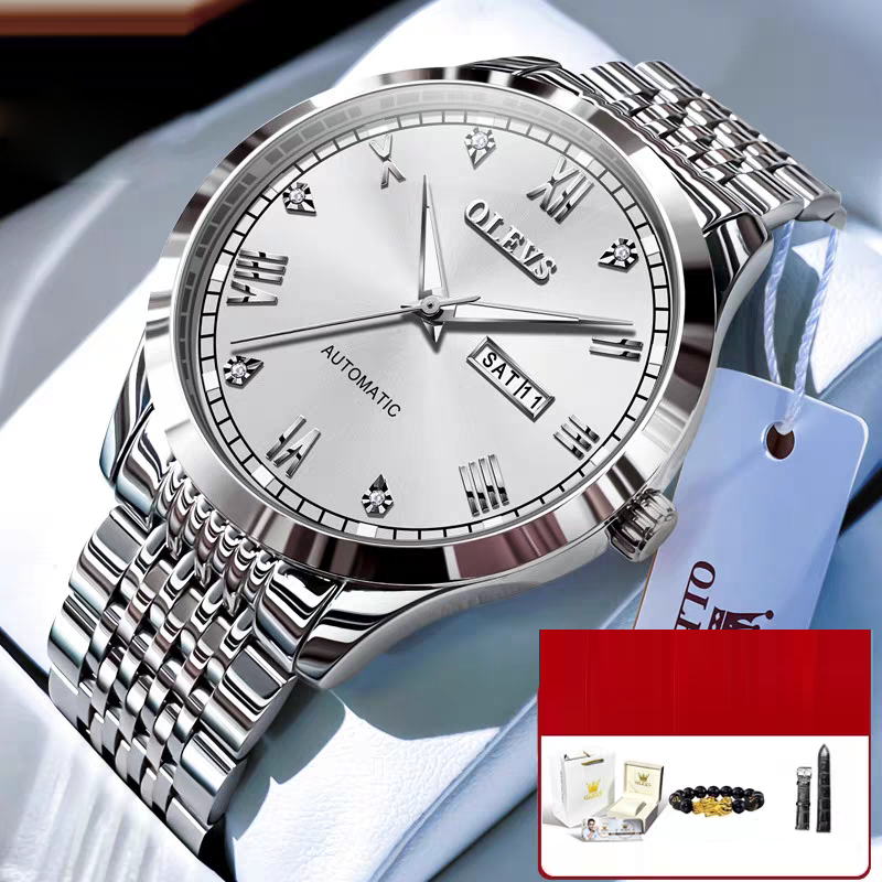 Men's Watch Men's Mechanical Watch Fully Automatic Simple Wind Waterproof Night Light Watch eprolo