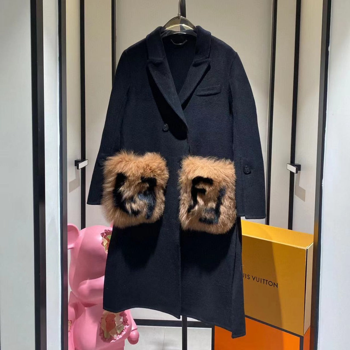 Solid Minimalist Woolen Coat For Women Long Sleeve Lapel Pocket Design Double Breatsed Causal Loose Coats Female eprolo