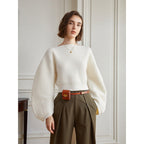 Spring Women Knitted Pullover Sweater Streetwear Boat Neck Long Sleeve Cropped Tops Fashion Red And White eprolo