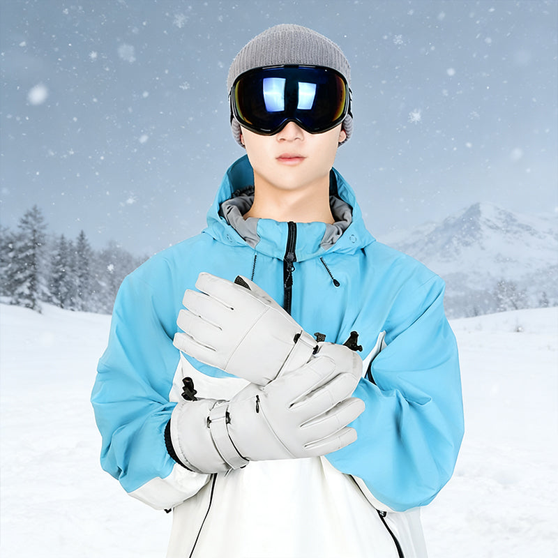 Ski Gloves with Built-in Wrist Guards, Waterproof for Ski/Snowboard Carving, Professional 3M Fleece-Lined Thickened Gloves eprolo