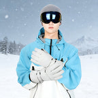 Ski Gloves with Built-in Wrist Guards, Waterproof for Ski/Snowboard Carving, Professional 3M Fleece-Lined Thickened Gloves eprolo