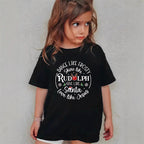 Combed Cotton New Christmas Children's Short Sleeve Girls' T-Shirt Kids Clothing Boys' Short Sleeve eprolo