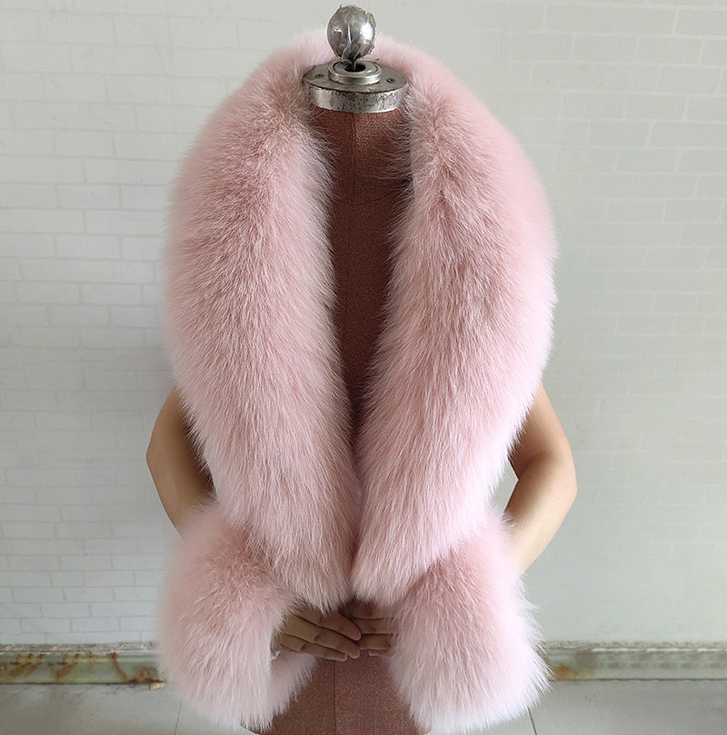 Real Fox Fur Horn Collar Fashion Fur Decorative Collar Jewelry eprolo