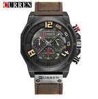 CURREN Quartz watches Men Leather Wrist Watch eprolo
