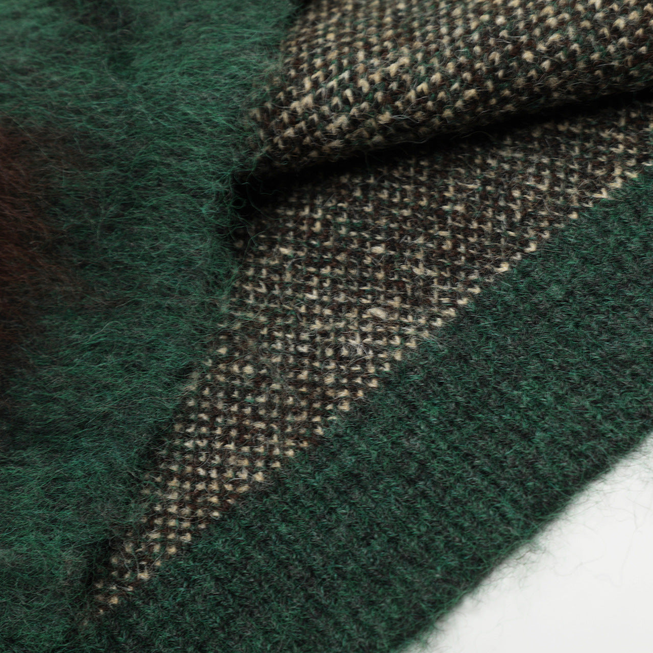 Camouflage tassel sweater with warm and velvet knit sweater for men eprolo