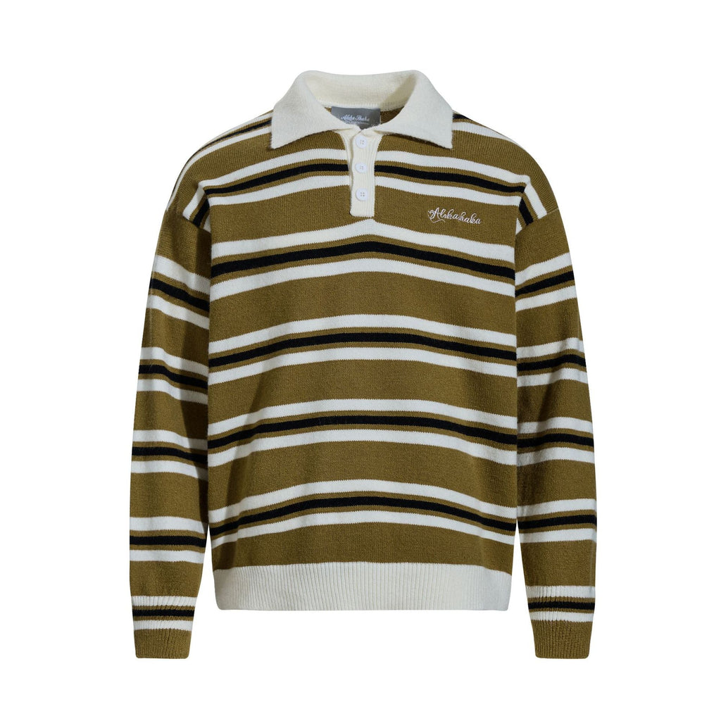 Knitted sweater polo collar sweater for men eprolo