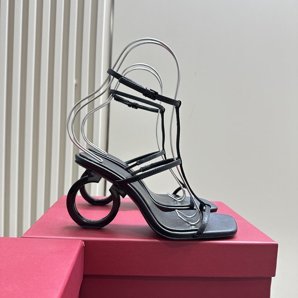 Chic Black Slim Heels: Perfect Sandals for Every Occasion eprolo