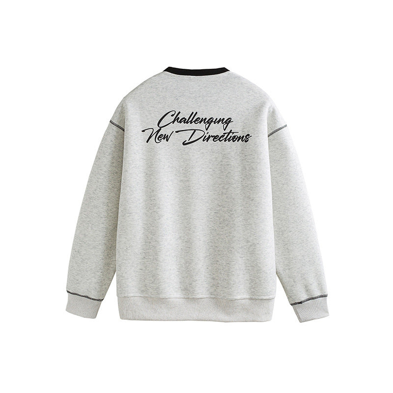 Red Sweatshirt with Embroidered Design for Men eprolo