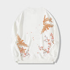 National trend phoenix embroidery long-sleeved sweatshirt men autumn and winter trendy brand loose round neck jacket eprolo