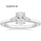 Fashion Luxury Three-Stone Diamond Ring 1 Carat Wedding Ring S925 Sterling Silver Plated 18K Gold Lab-Grown Diamond Ring for Women eprolo