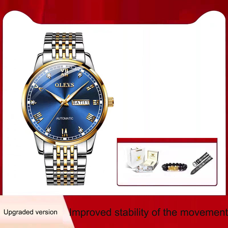 Men's Watch Men's Mechanical Watch Fully Automatic Simple Wind Waterproof Night Light Watch eprolo