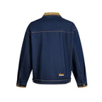 Multi pocket washed denim jacket jacket for men eprolo